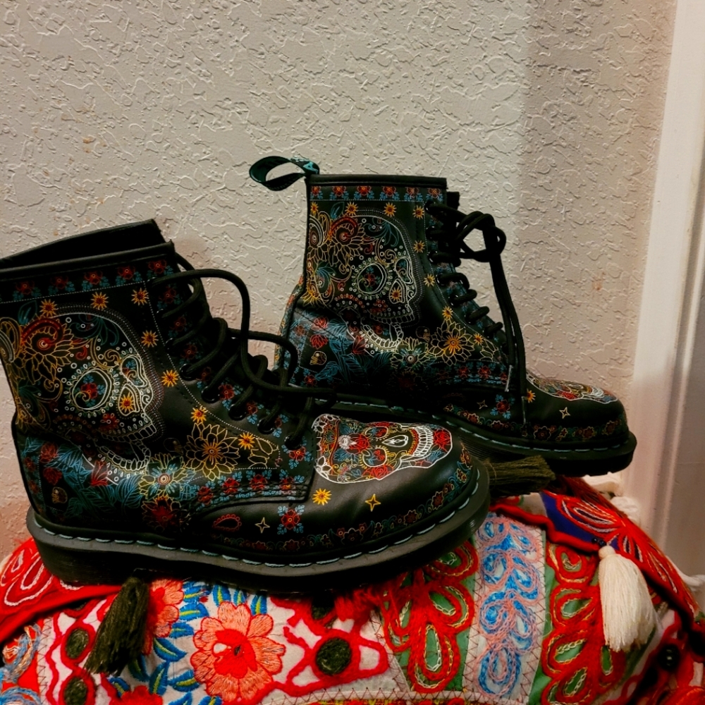 Dr. Martens 1460 dia de los muertos